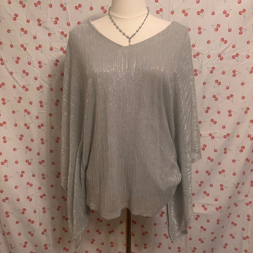 Onyx Nite Metallic Silver Top